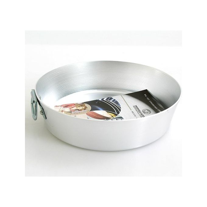 Pentole Agnelli FAMA4340 FAMA Tortiera Conica con Anello in Alluminio 40 cm Diametro 8 cm Altezza Capacita' 9 L colore Argento