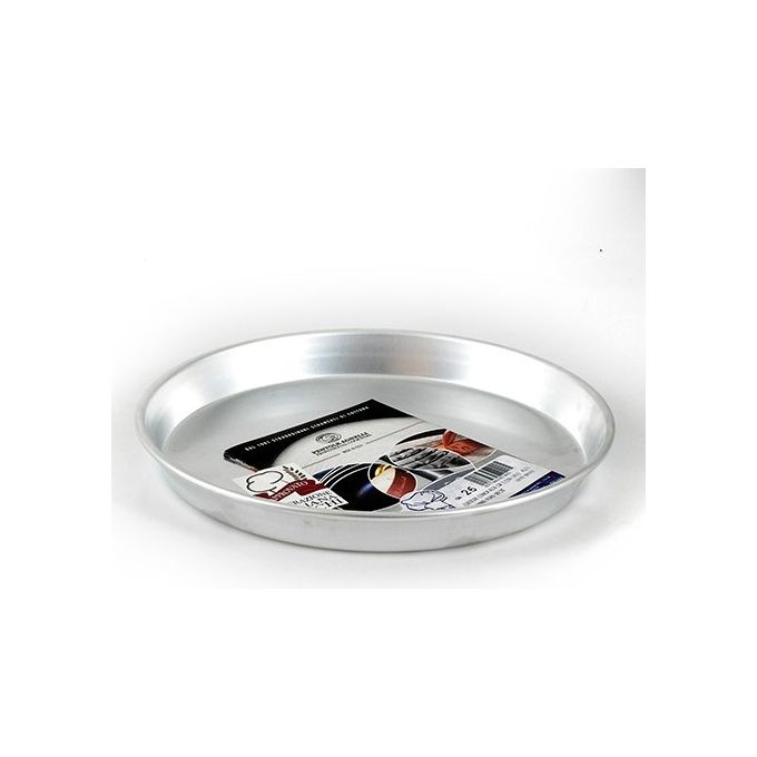 Baldassare Agnelli FAMA43-334 Tortiera Conica Bassa in Alluminio 34 cm 3 cm colore Argento