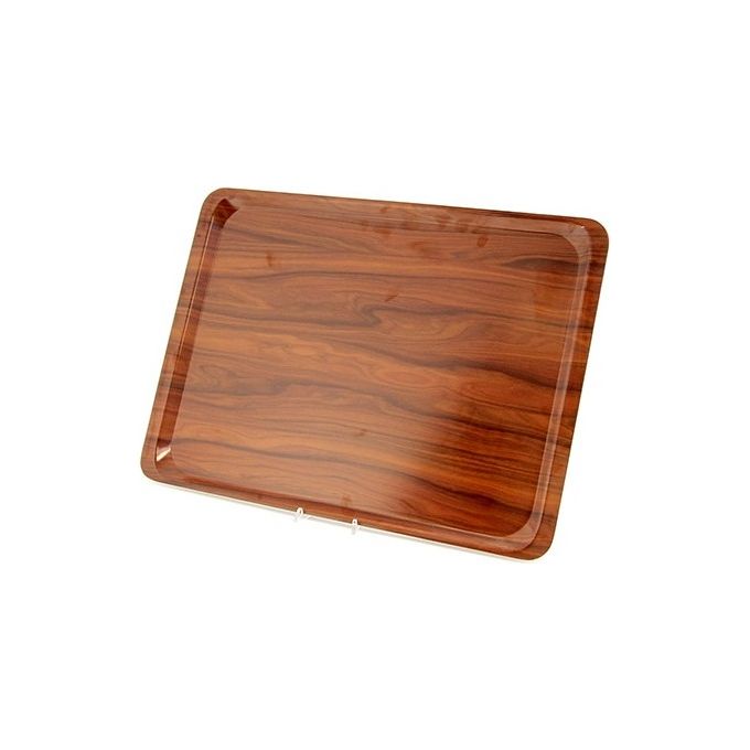 Cambro CA4361E76 Capri Liscio Vassoio rettangolare in plastica resistente con finitura tinto noce dimensioni 610x430 mm colore Tinto noce