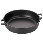 Antik Ars 6639026 Linea Nera Tegame in Alluminio Pressofuso con Rivestimento Antiaderente 2 Manici Diametro 26 cm Altezza 6.5 cm colore Nero