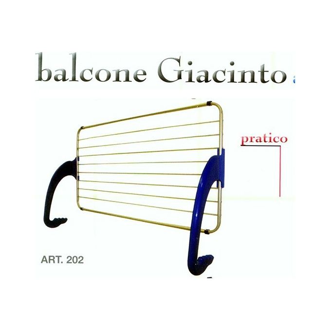 Betabernini Stendibiancheria da balcone in alluminio Giacinto per un asciugatura efficiente e duratura in ambienti esterni