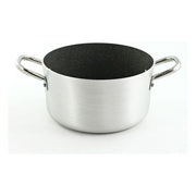 Ballarini BLL670B28 Granite Casseruola Professionale 2 Manici Alluminio Antiaderente 28 cm colore Grigio