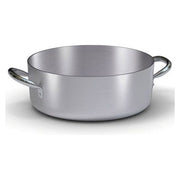 Ballarini 1000201 Serie 7000 Casseruola Bassa in Alluminio Puro 99% con 2 Manici Rinforzati in Acciaio Inox Diametro 45 cm Capacita' 24.6 L colore Naturale