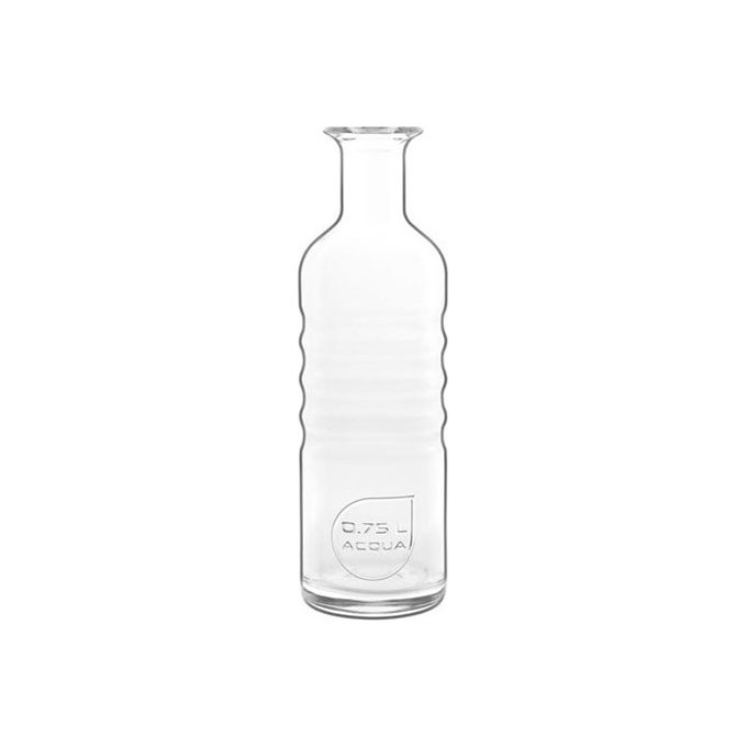 Luigi Bormioli 11618A Optima Bottiglia per Acqua 0,75 L in Vetro Lavabile in Lavastoviglie colore Trasparente