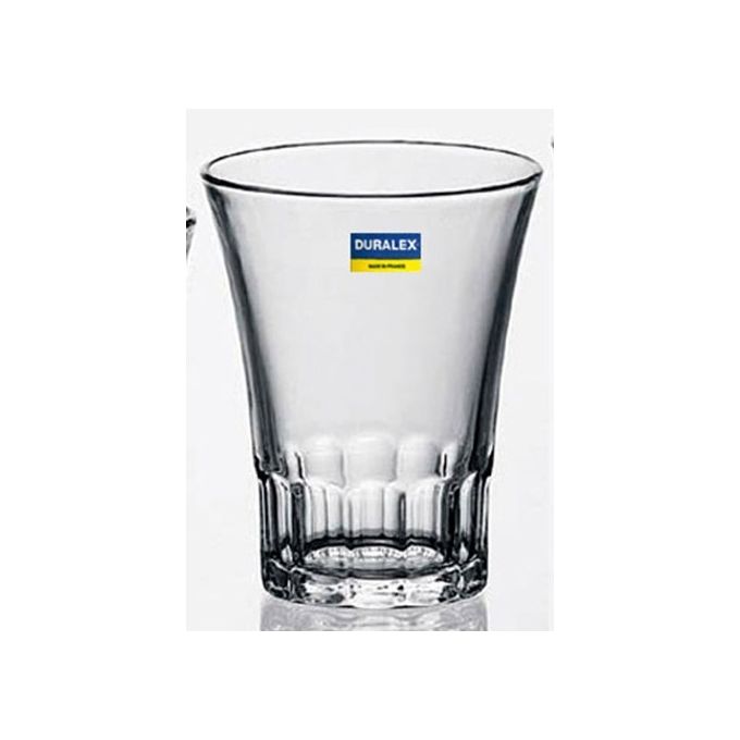 Duralex 1003AC04-4 Amalfi Bicchiere da Acqua 13 cl Vetro Temperato Confezione 4 Pezzi Impilabile Lavastoviglie colore Trasparente