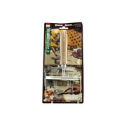 ELETTRO CENTER ART.19 Tagliapasta Regolabile 2 Lame Lisce Acciaio Inox Manico in Legno di Faggio colore Argento