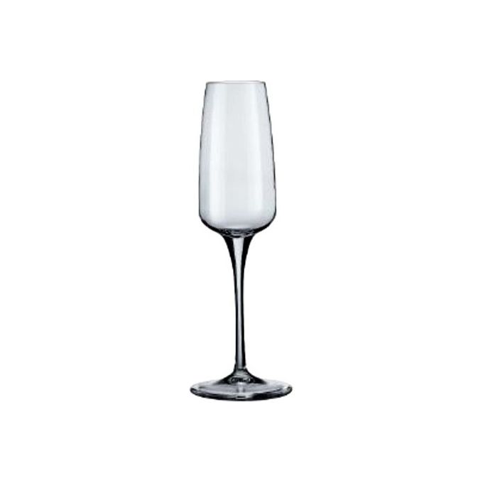 Bormioli Rocco 180811-BF9 Aurum Calice Flute 23 cl in vetro Star Glass taglio laser lavabile in lavastoviglie set 6 pezzi colore Trasparente