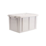 Giganplast 1900 Box Cassetta Contenitore per Alimenti con Coperchio Ganci Metallo Polipropilene Sovrapponibile 15 L colore Bianco