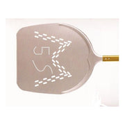 Lilly Codroipo LLL470436 Margherita 5 Sensi Pala Pizza in Lega di Alluminio Anodizzata Parzialmente Forata Punta Assottigliata 36x17 cm colore Giallo e Silver