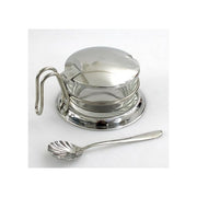 Pintinox PNT345010 Nouvelle Cuisine Formaggera Acciaio Inox 18-10 con Ciotola in Vetro Estraibile Lavastoviglie Safe colore Argento