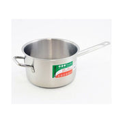 PINTINOX PNT670024 Tender Casseruola Fonda in Acciaio Inox 24 cm con Manico e Maniglia Adatta a Tutti i Piani di Cottura incluso Induzione Termo Diffusore 4 mm colore Acciaio