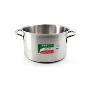 Casseruola alta per induzione con 2 manici in acciaio Inox Diametro 32