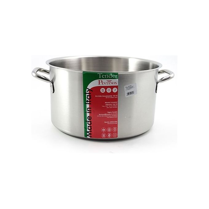 Casseruola fonda per induzione con 2 manici in acciaio inox Diametro 36 cm