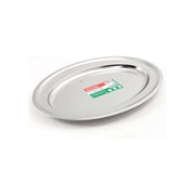PINTINOX 538219 Tender Vassoio Ovale in Acciaio INOX AISI 430 47x31 cm colore Acciaio