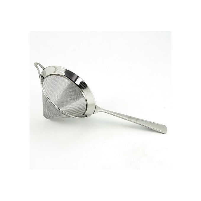 PIAZZA 060112 Colino in Acciaio Inox Piccolo 12 cm Maglia Fine per Cucina con Manico Doppio e Ganci per Ciotola colore Acciaio