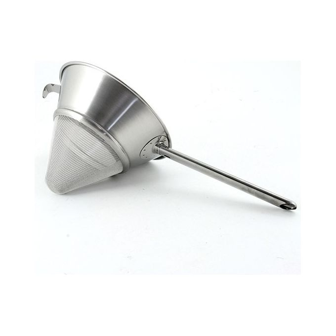 PIAZZA PA120620 Colino Cinese in Acciaio Inox Conico 20 cm con Gancio per Posizionamento colore Cromo