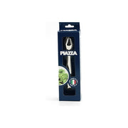 Piazza 010400 Linea Anni 60 Molla per Ghiaccio Professionale Acciaio Inox 18-10 18 cm 6 Dentini Doppia Chiusura Dentata colore Argento