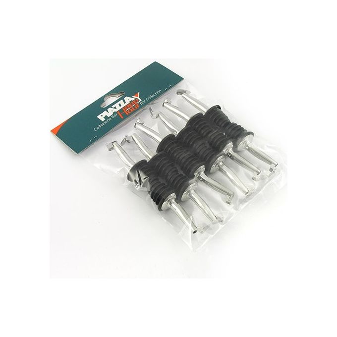 PIAZZA 5325012 Tappo Versatore Dosatore con Chiusura in Acciaio Inox Confezione da 12 Pezzi colore Acciaio