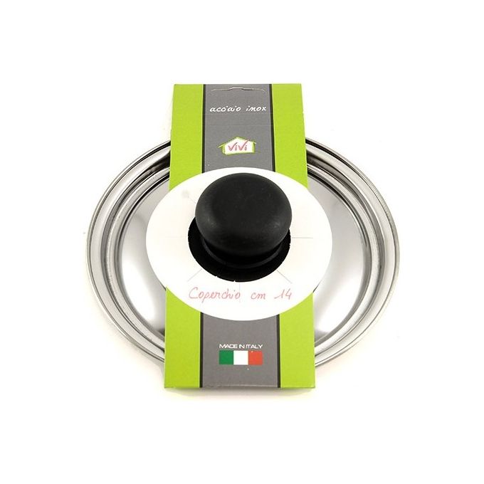 3C CASA Coperchio per Pentole in Acciaio Inox con Cravatta 14 cm