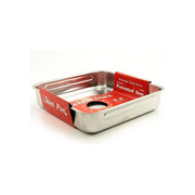 Steel Pan 10494 Teglia Quadrata Alta in Acciaio Inox 36x36 cm con Rivestimento Antiaderente colore Acciaio