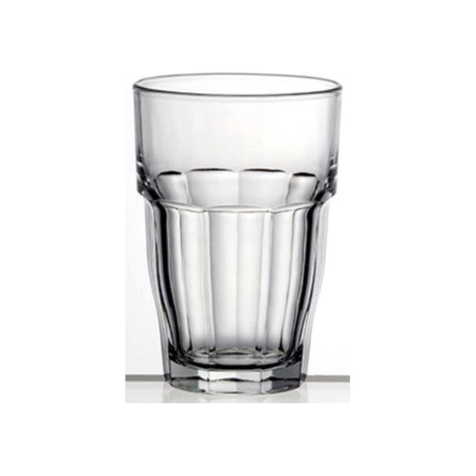 Bormioli Rocco 516170-BN6 Rock Bar Set 6 Bicchieri Long Drink in Vetro Temperato Impilabili 37 cl colore Trasparente