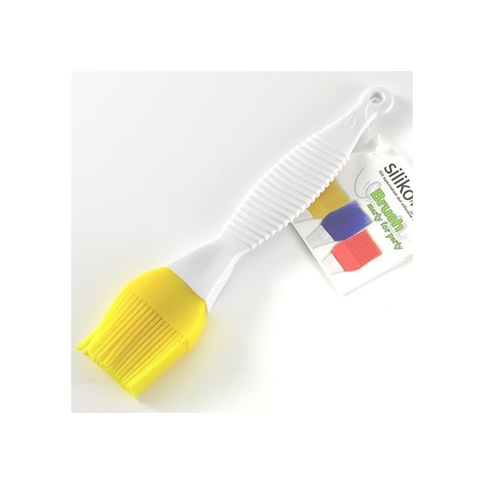 Pennello da cucina medio in silicone giallo