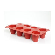 Silikomart SF021-C Classic Stampo in Silicone 8 Baba' Monoporzione Ø55x60mm 92ml per Cavita' colore Terracotta