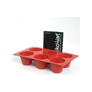 Silikomart SF052 Classic Stampo in Silicone per Muffin 6 Cavita' 75x60 mm 165 ml colore Terracotta