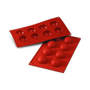 Silikomart SF004 Classic Stampo in Silicone 8 Semisfere Ø 50 mm 30 ml Antiaderente Made in Italy
