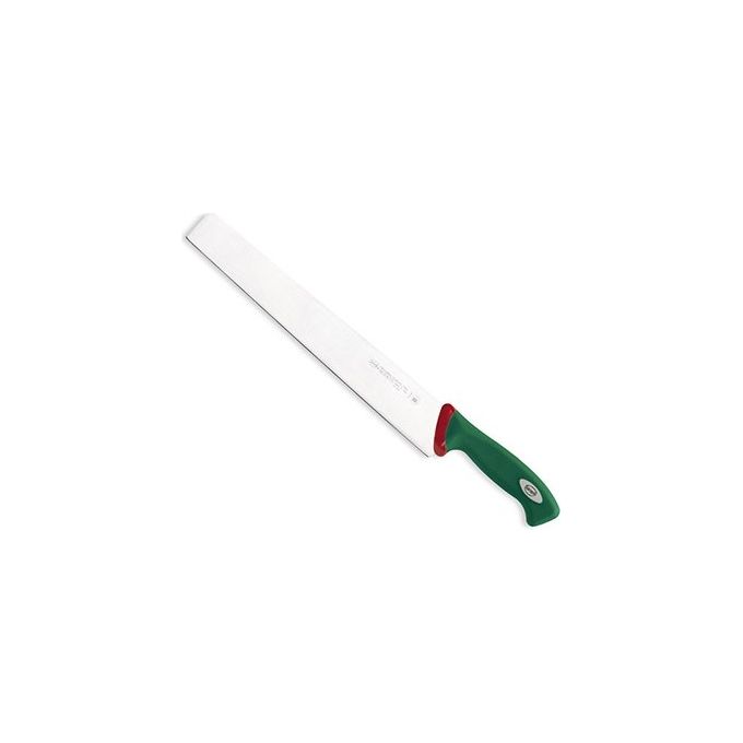 Sanelli SN-310633 Premana Professional Coltello Salato Lama 33 cm Acciaio Inox al Cromo Molibdeno Manico Ergonomico Antiscivolo con Tecnologia Antibatterica Biomaster colore Verde