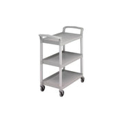 Carrello da cucina da servizio con 3 ripiani 96,5x41x83,5 in alluminio grigio