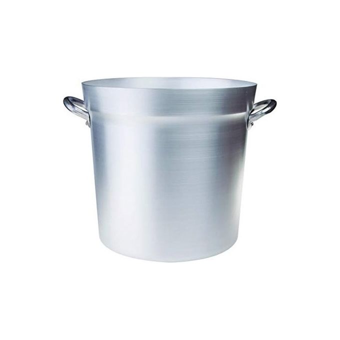 Agnelli FAMA85BS Linea Nord Pentola per Salsa Pomodoro in Alluminio 2 mm 2 Maniglie 46 cm 76,5 Lt colore Argento