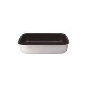 Baldassare Agnelli ALSA150S35 Platinum Rostiera Rettangolare Antiaderente Alluminio 3mm 35x26 cm colore Silver e Nero
