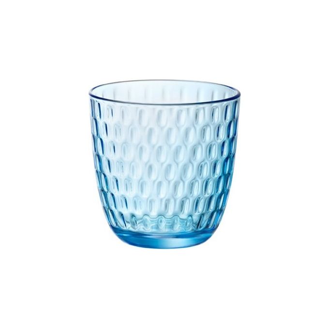 Bormioli Rocco 6502 Slot Set 6 Bicchieri da Acqua 29 cl Lavabili in Lavastoviglie colore Blu