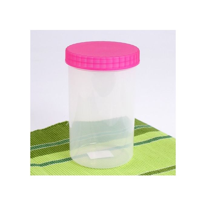 Cosmoplast Barattolo a Vite Grande Contenitore per Alimenti 1000 ml plastica lavabile in lavastoviglie colore Azzurro