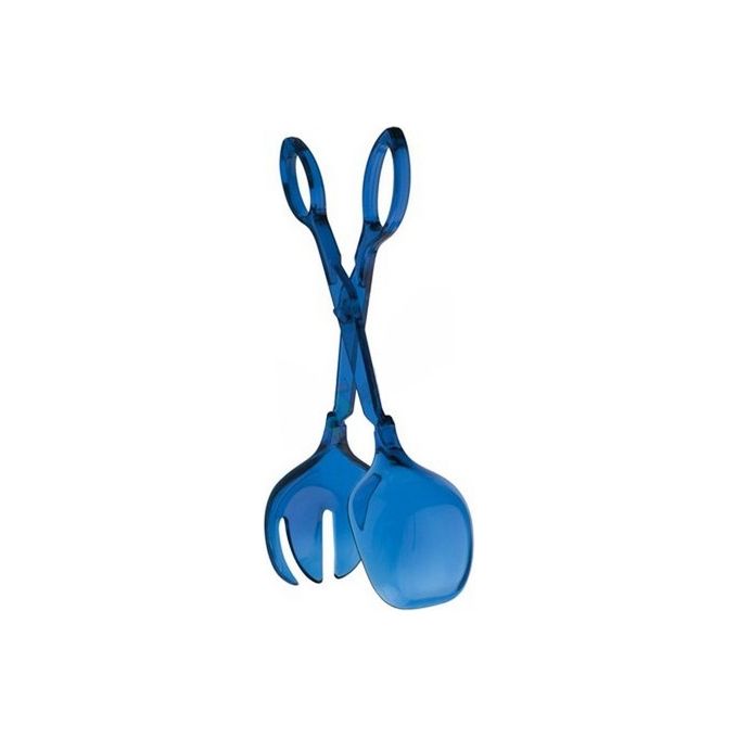 Cosmoplast Posate Forbice per Insalata in plastica blu