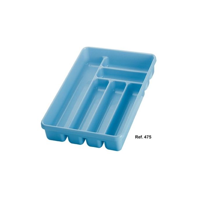 Cosmoplast 8002953004755 Portaposate 6 Scomparti in Termoplastica Alimentare Rettangolare 40x30x6 cm colori Assortiti