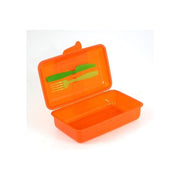 Cosmoplast Contenitore per merenda con Posate L 1,0