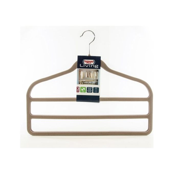Domopak Living Appendiabiti con doppio porta pantaloni beige