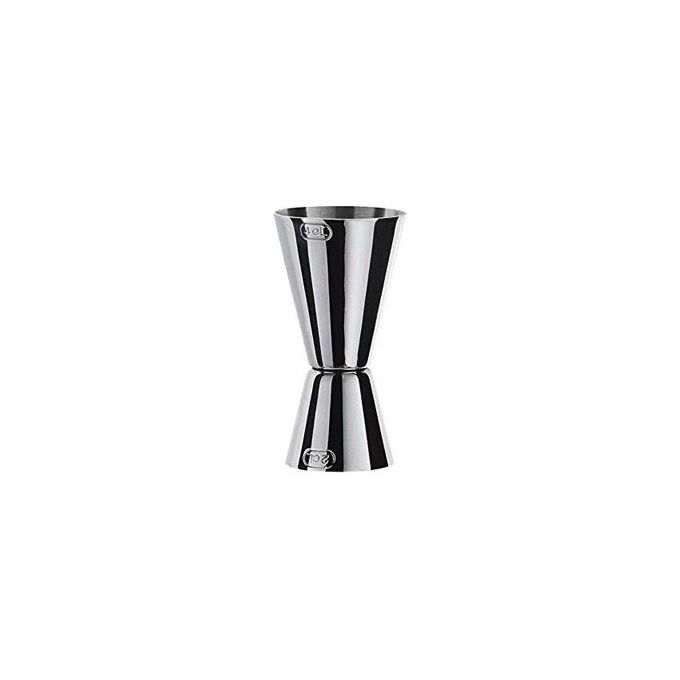 Ilsa 01430000ICV Misurino Jigger Doppio per Cocktail in Acciaio Inox 18-10 2 cl e 4 cl colore Acciaio