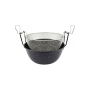Ilsa ILS360132 Friggitrice in Ferro Smaltato con Cestello in Ferro Nichelato 32 cm Adatta all'Induzione