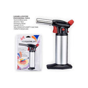 LIT LIT320055 CA2 Caramelizzatore Professionale Torcia da Cucina Fiamma Regolabile Accensione Piezoelettrica colore Nero