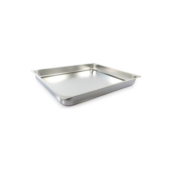 Pinti Inox 5TI21065 Teglia Inox Gastronorm 2-1 Bordo Piano 65x53x6.5 cm colore Acciaio