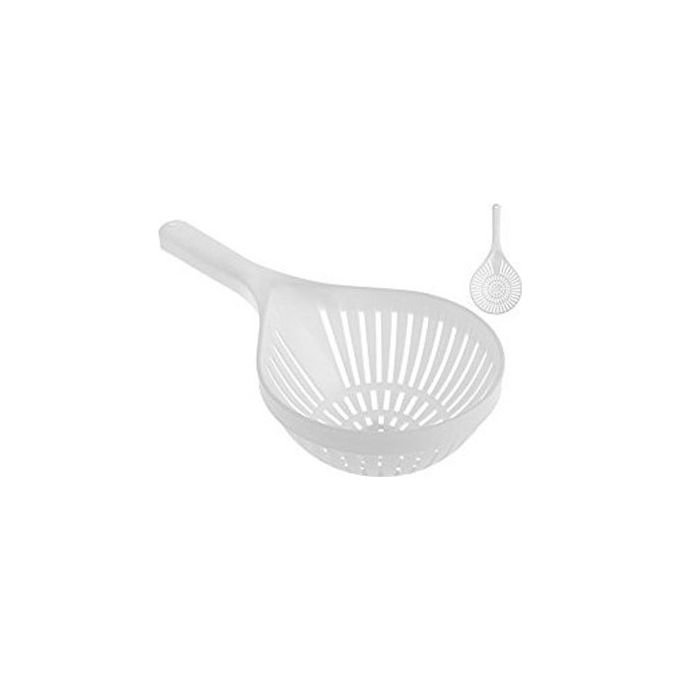 SSS 3804400 Scolapasta con manico in polipropilene alimentare lavabile in lavastoviglie diametro 18 cm colore Bianco