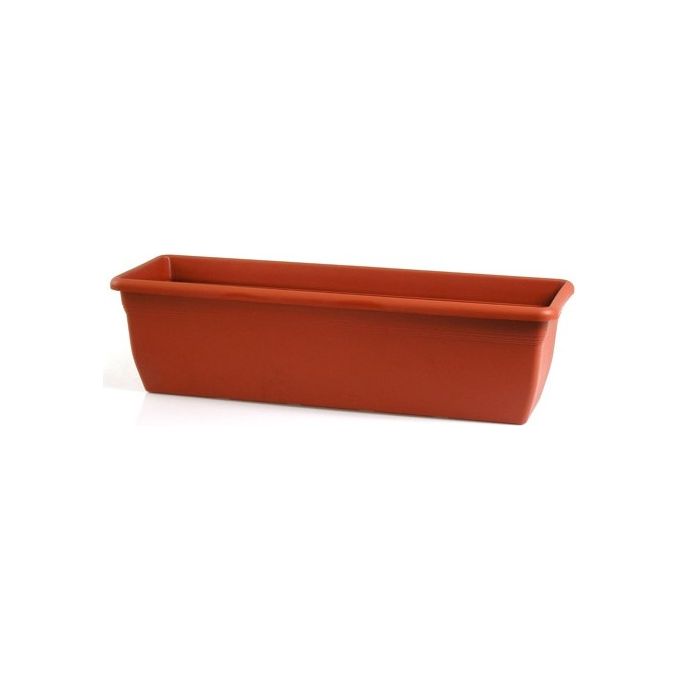Stefanplast Vaso in Plastica Medio Rettangolare Coccio 50X20 H.16