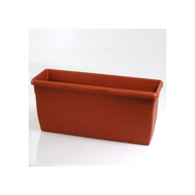 Stefanplast Vaso in Plastica Medio Rettangolare Coccio 60X20 H.16