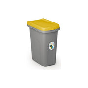 Stefanplast Pattumiera Eco System 15 Litri Grigio-Giallo