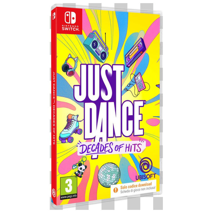 Ubisoft 3DPL00684 Just Dance: Decades of Hits Videogioco per Nintendo Switch Genere Musica e Danza Data di Rilascio 13-10-2026 colore Nero