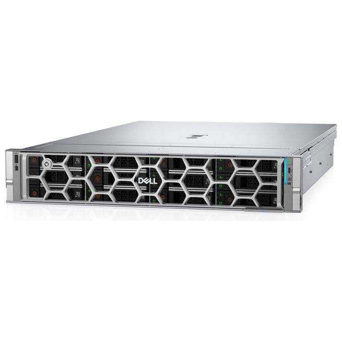Dell PowerEdge R570 server rack 2U, Intel Xeon 6507P, 32 GB DDR5, SSD 960 GB SATA III, 2x 1100 W, iDRAC10