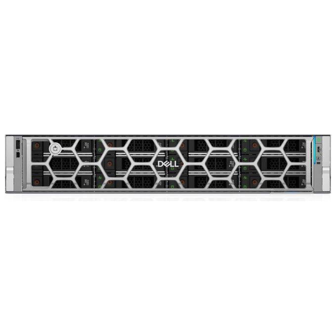 Dell PowerEdge R570 server rack 2U, Intel Xeon 6507P, 32 GB DDR5, SSD 960 GB SATA III, 2x 1100 W, iDRAC10